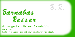 barnabas reiser business card